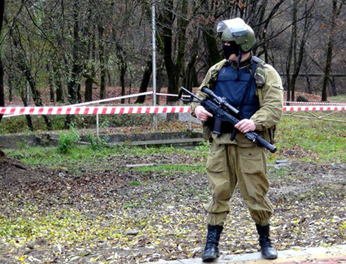 На месте взрыва в городском парке Нальчика. Фото пресс-службы  МВД по Кабардино-Балкарской Республике, http://07.mvd.ru