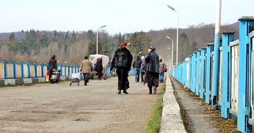 Гальский район Абхазии. КПП в районе реки Ингури. Фото: RFE/RL http://www.ekhokavkaza.com/