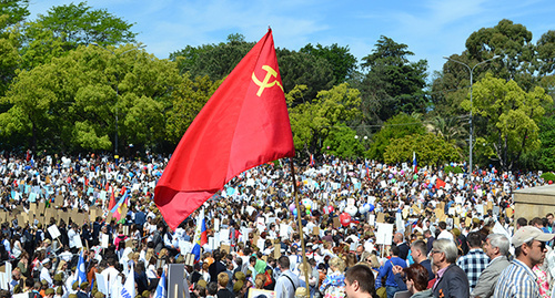 Акция "Бессмертный полк" в Сочи. Фото Светланы Кравченко для "Кавказского узла" 