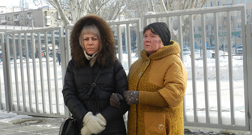 Родные Дмитрия Маковкина. Волгоград, 29 декабря 2018 г. Фото Татьяны Филимоновой для "Кавказского узла"