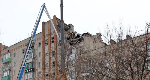 Последствия взрыва в многоэтажном доме в Шахтах. 14 января 2019 г. Фото Вячеслава Прудникова для "Кавказского узла"