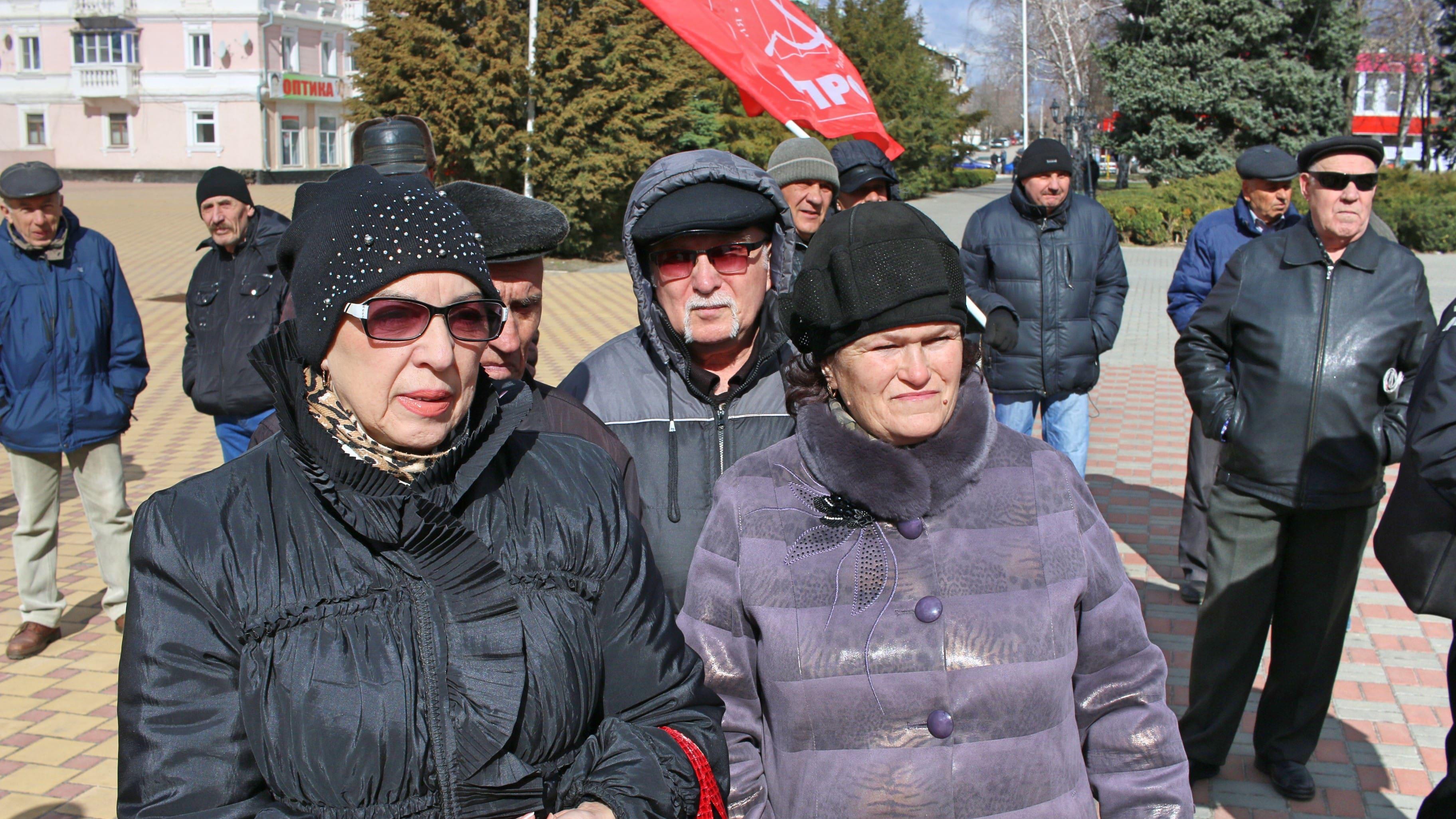 Митинг в Красном Сулине 23 марта 2019 года. Фото Вячеслава Прудникова для "Кавказского узла"