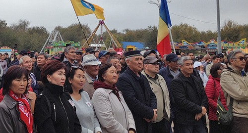 Участники митинга в Элисте. Октябрь 2019 г. Фото Алены Садовской для "Кавказского узла"