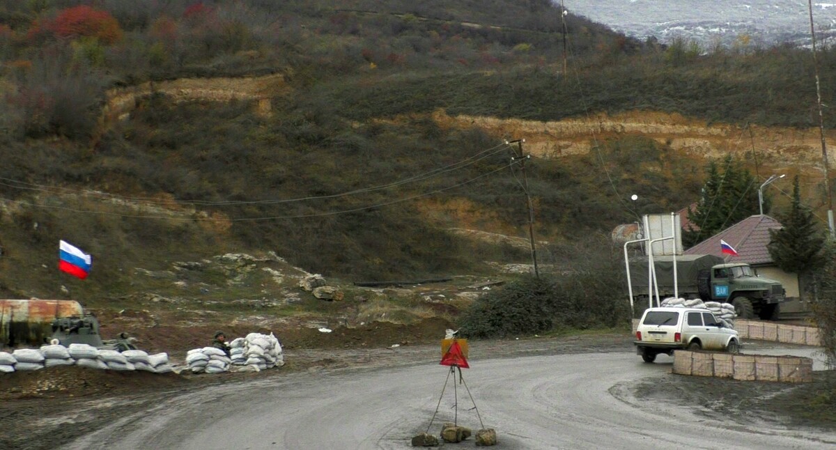 Российский блокпост в Бердадзорском районе Нагорного Карабаха. Фото Давида Симоняна для "Кавказского узла"