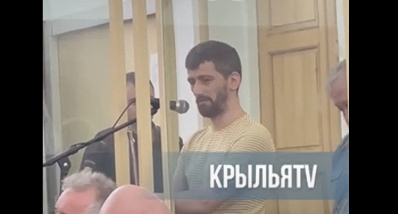 Вадим Чельдиев в зале суда 07.07.2022. Кадр видео  E-Osetia https://www.youtube.com/watch?v=bGNdzRA_1tw